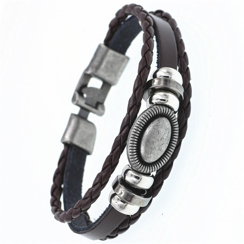 Vintage Oval charm Devil's Multilayer Leather Bracelet Men Fashion Braided Handmade Rope Wrap Bracelets & Bangles Male Gift
Vintage Oval charm Devil's Multilayer Leather Bracelet Men Fashion Braided Handmade Rope Wrap Bracelets & Bangles Male Gift