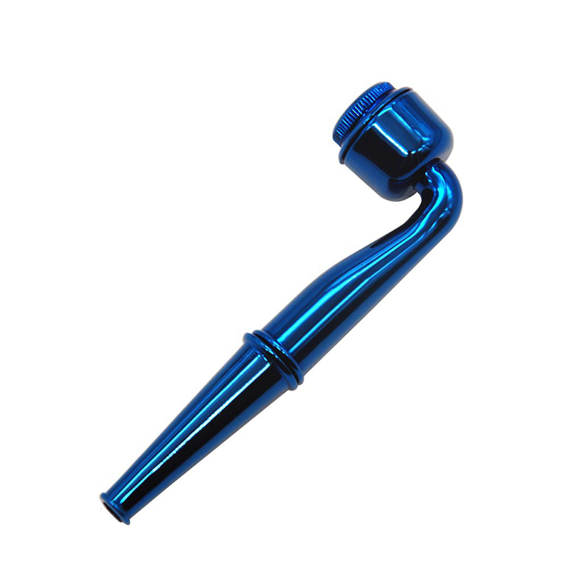 4 Color New Streamed Colorful Smoking Pipe Multi-Color Removable And Wahable Metal Pipe With Cap Free Delivery