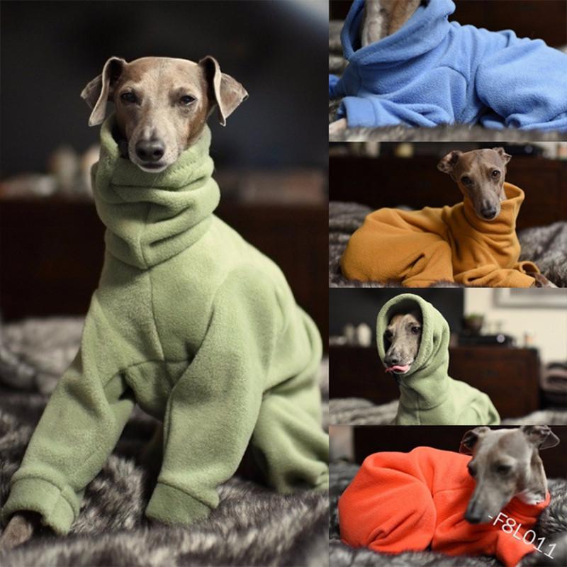 Dog pajamas-2020 new autumn and winter soft and warm fleece dog sweater, high collar simple four-legged clothing, winter, Red
Dog pajamas-2020 new autumn and winter soft and warm fleece dog sweater, high collar simple four-legged clothing, winter, Red