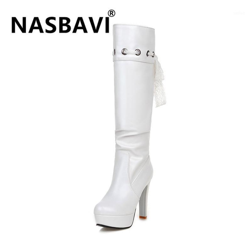 NASBAVI new fashion Sexy Ultra High Heels Shoes Female Round Toe lace Boots crude heel Platform Women Shoes long Boots1, Black
NASBAVI new fashion Sexy Ultra High Heels Shoes Female Round Toe lace Boots crude heel Platform Women Shoes long Boots1, Black