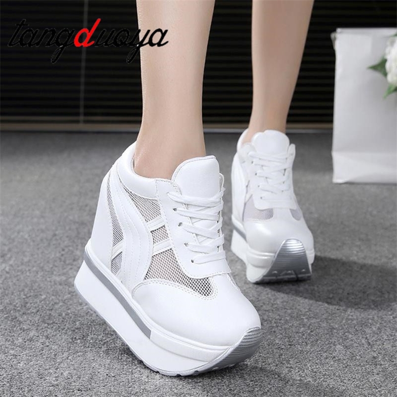 ladies sneaker Breathable Mesh Muffin with Thick Bottoms Increased High Heel Casual shoes platform sneakers 201217, Black;white
ladies sneaker Breathable Mesh Muffin with Thick Bottoms Increased High Heel Casual shoes platform sneakers 201217, Black;white