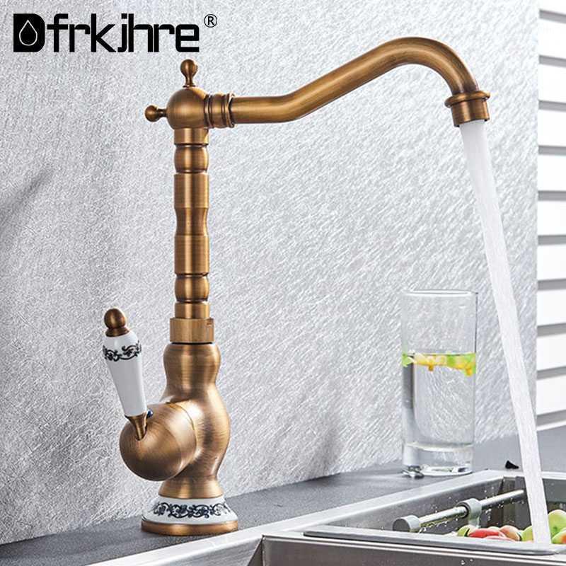 Antique Brass Bathroom Basin Faucet Kitchen Faucet Deck Mounted 360 Rotation Hot And Cold Water Wash Single Handle Mixer Tap1
Antique Brass Bathroom Basin Faucet Kitchen Faucet Deck Mounted 360 Rotation Hot And Cold Water Wash Single Handle Mixer Tap1