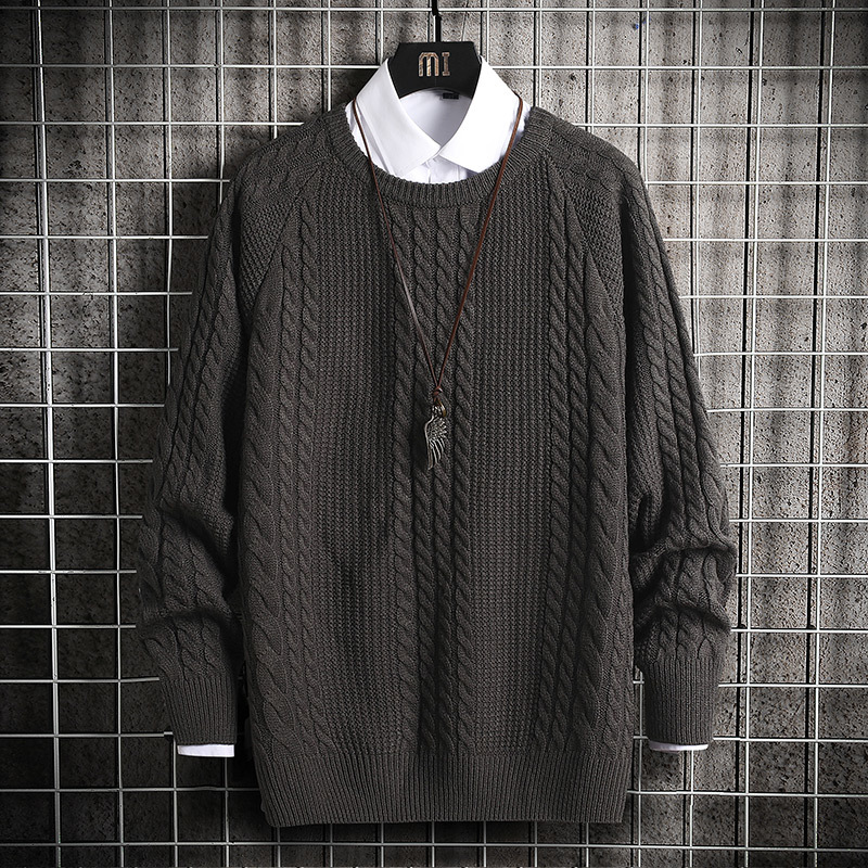 SingleRoad Oversized Mens Knitted Sweater Men Winter Hip Hop Harajuku Korean Casual Sweaters Pullover Black Sweater Men 201221