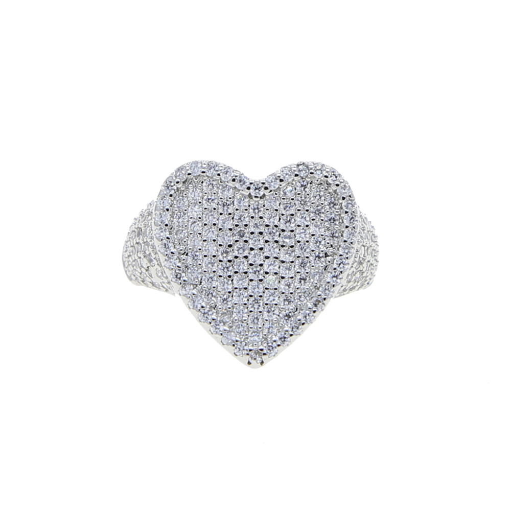 Drop Ship Bling Full Cubic Zircon Silver Color Ring Iced Out Micro Pave 5A Cz Heart Lovely Hip Hop Punk Rap Women Jewelry
Drop Ship Bling Full Cubic Zircon Silver Color Ring Iced Out Micro Pave 5A Cz Heart Lovely Hip Hop Punk Rap Women Jewelry