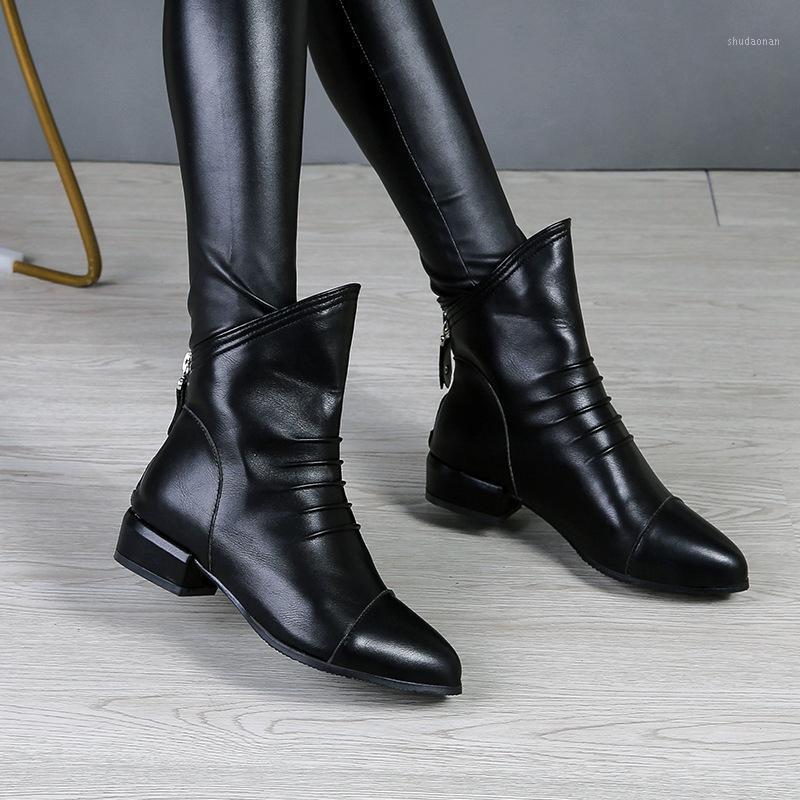 Size Plus Boots Women 2020 Autumn and Winter Women's Shoes Pointed Toe Women's Boots Rear Zipper Short Women1, Black plus velvet
Size Plus Boots Women 2020 Autumn and Winter Women's Shoes Pointed Toe Women's Boots Rear Zipper Short Women1, Black plus velvet