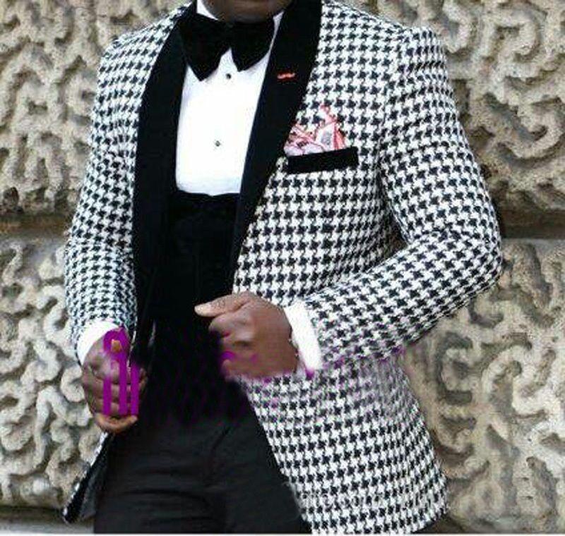 Houndstooth Men's Suits Wedding Groom Tuxedos Slim Groomsman Formal Prom Suits m02, Like the model photo
Houndstooth Men's Suits Wedding Groom Tuxedos Slim Groomsman Formal Prom Suits m02, Like the model photo