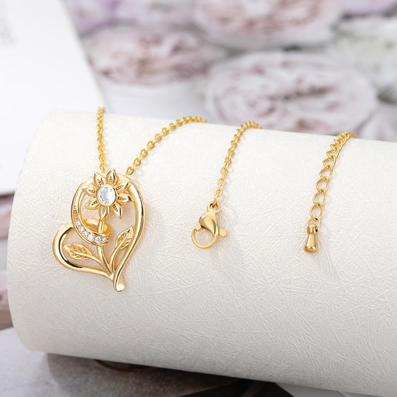New Gold Necklaces Women Fashion Jewelry Letter Goldn Heart Sunflower Zircon Pendant Necklaces Women Girl Birthday Gift
New Gold Necklaces Women Fashion Jewelry Letter Goldn Heart Sunflower Zircon Pendant Necklaces Women Girl Birthday Gift