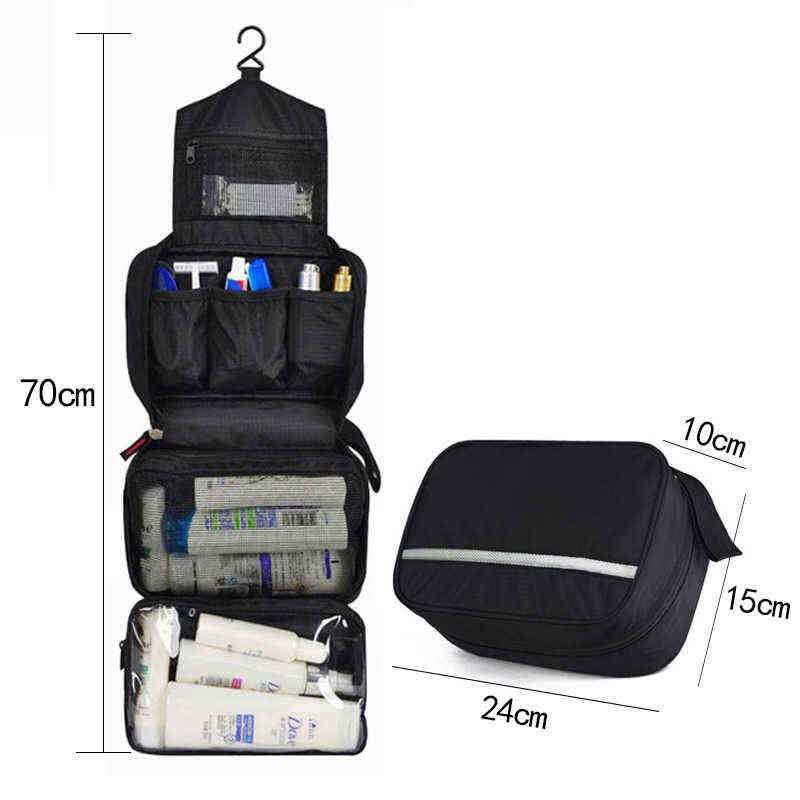Men Bag Hanging Travel Toiletry Wash Organizer Women Cosmetics Kit Make Up Pouch High Quality Waterproof Hook Shower Bags 202211