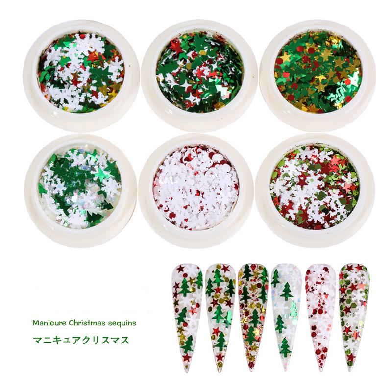 Christmas Nail Sticker Glitter Sequins Snowflakes Metal Slices Decals Nail Art Acrylic Powder Tree Decoration Flakes Gel
Christmas Nail Sticker Glitter Sequins Snowflakes Metal Slices Decals Nail Art Acrylic Powder Tree Decoration Flakes Gel