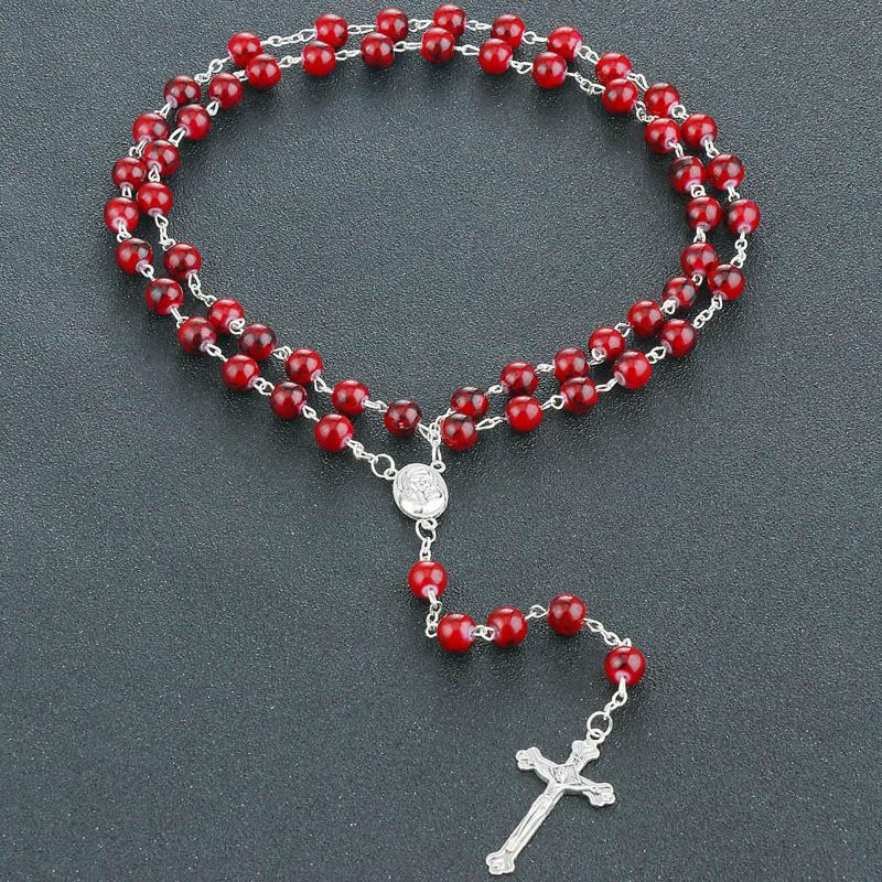 Religious Rosary Cross Pendant Necklaces for Women Virgin Mary Prayer Necklace Long Y Beads Chains Rosarium Catholic Jewelry
Religious Rosary Cross Pendant Necklaces for Women Virgin Mary Prayer Necklace Long Y Beads Chains Rosarium Catholic Jewelry