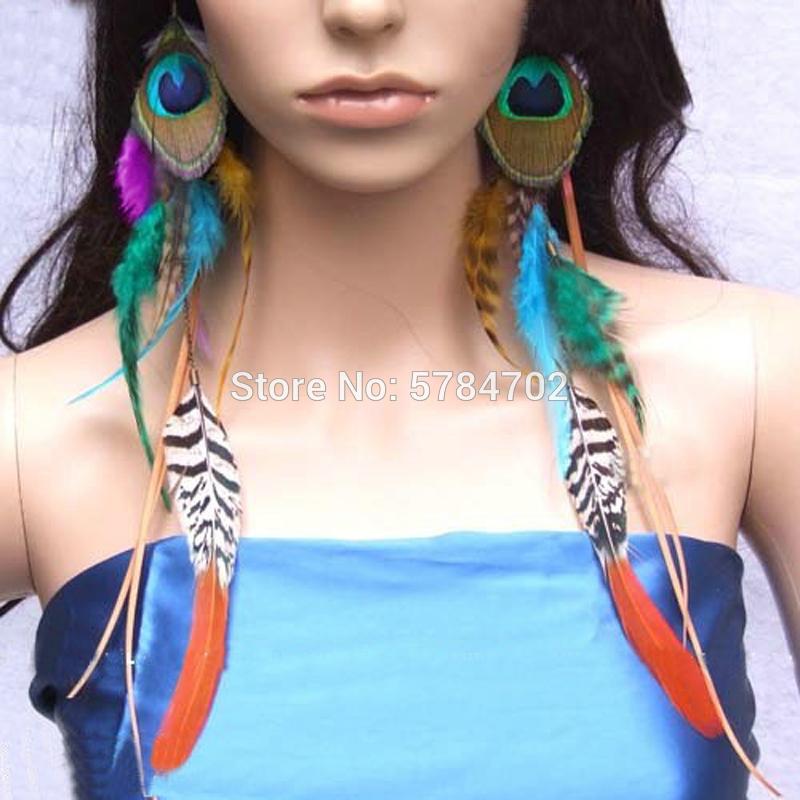 hot sale long women's real feather hair clip in/on extensions can use for earrings fashion Bohemian women accessory hairpiece
hot sale long women's real feather hair clip in/on extensions can use for earrings fashion Bohemian women accessory hairpiece