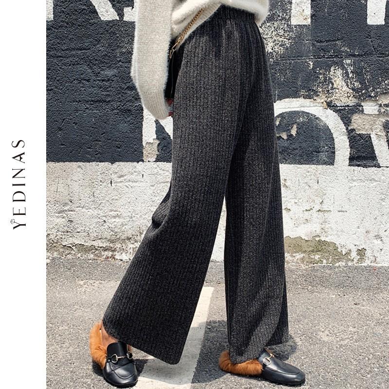 Yedinas Knitted Pants Women 2020 Autumn Winter Korean Elastic Waist Wide Leg Pants Loose Plus Size Trousers Women Vintage, Black
Yedinas Knitted Pants Women 2020 Autumn Winter Korean Elastic Waist Wide Leg Pants Loose Plus Size Trousers Women Vintage, Black