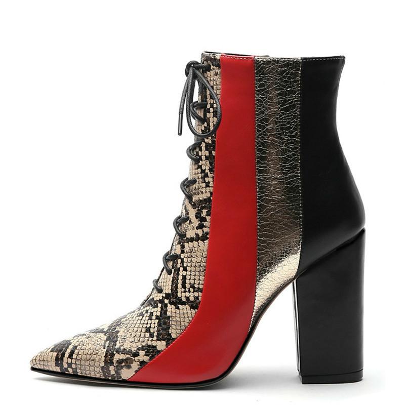 Motorcycle Western Cowboy Boots Women Snake PU Leather Short Cossacks High Heels Cowgirl Booties Buckle Ankle Botas Shoes, Red
Motorcycle Western Cowboy Boots Women Snake PU Leather Short Cossacks High Heels Cowgirl Booties Buckle Ankle Botas Shoes, Red