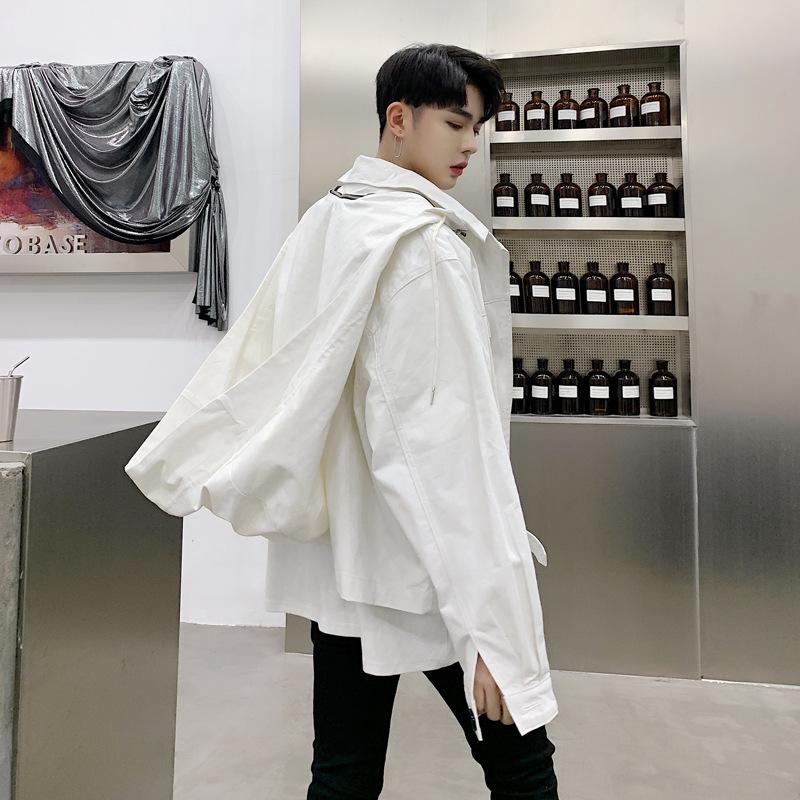 2020 personality punk hip hop oversized jacket stage singer costume mens vintage Loose Big hat jackets and coats Plus size, Black
2020 personality punk hip hop oversized jacket stage singer costume mens vintage Loose Big hat jackets and coats Plus size, Black