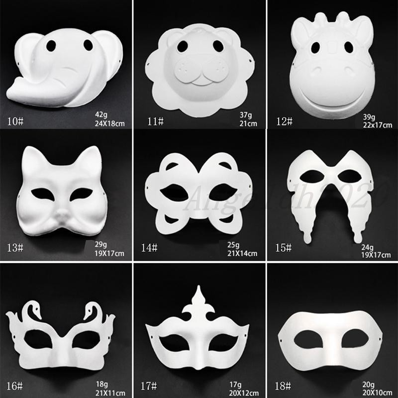 Makeup Dance White Masks Embryo Mould DIY Painting Handmade Mask Pulp Animal Halloween Festival Party Masks White Paper Face Mask
Makeup Dance White Masks Embryo Mould DIY Painting Handmade Mask Pulp Animal Halloween Festival Party Masks White Paper Face Mask