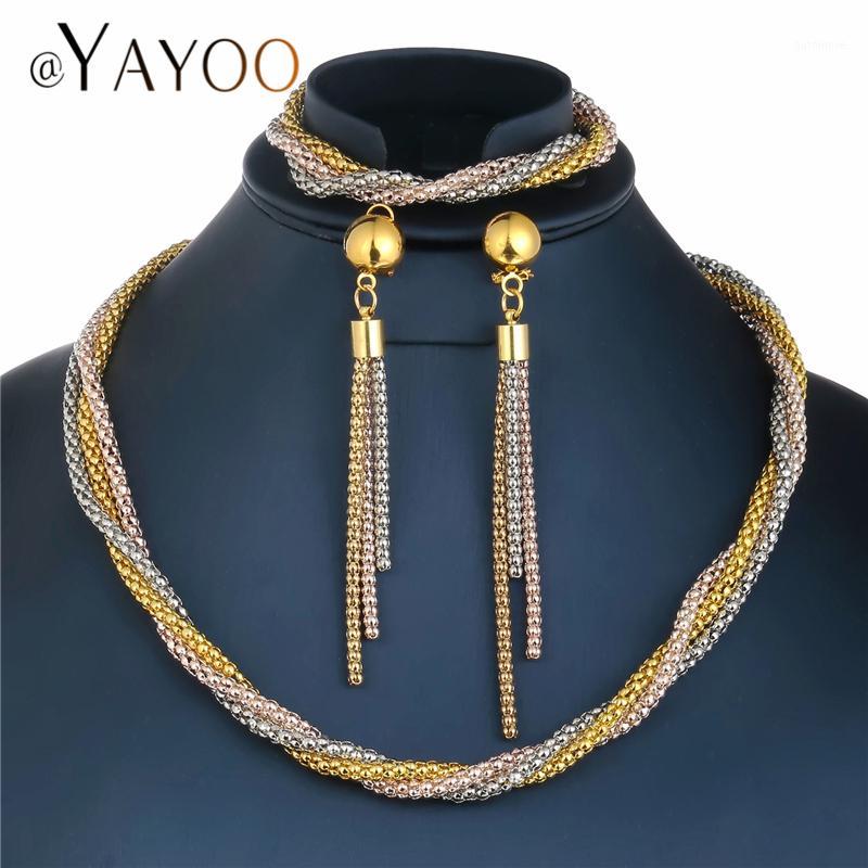 AYAYOO African Dubai Jewelry Sets in Nigerian Wedding Sets Women Jewelry Gold Color Vintage Bridal Necklace Set1, As pic
AYAYOO African Dubai Jewelry Sets in Nigerian Wedding Sets Women Jewelry Gold Color Vintage Bridal Necklace Set1, As pic