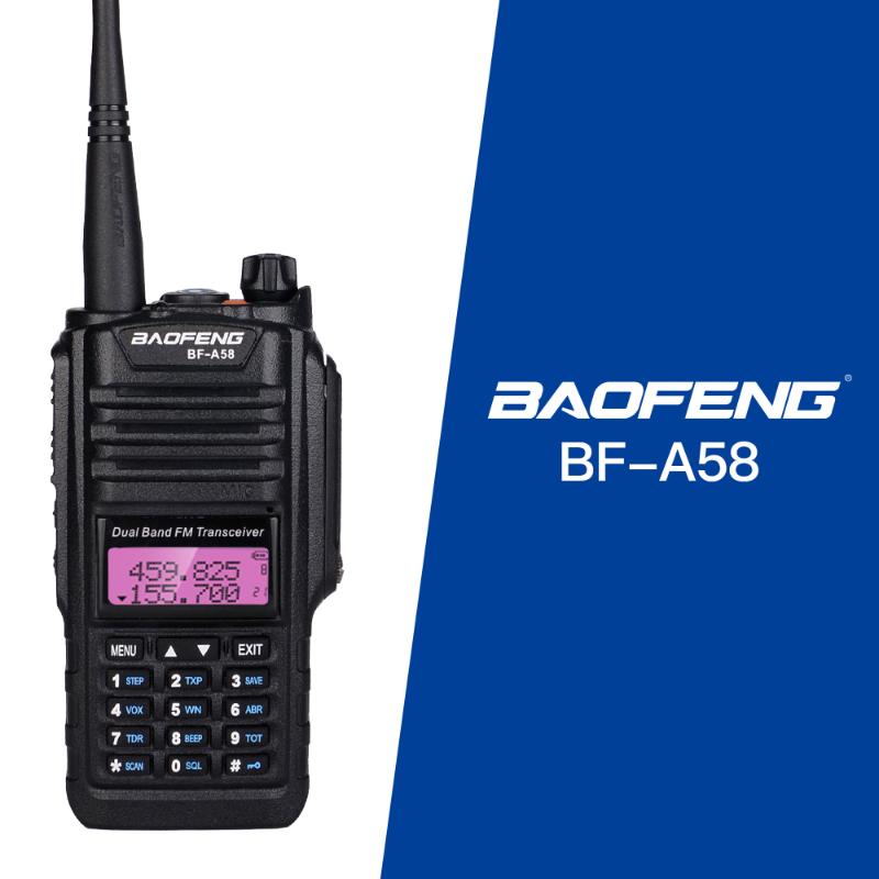 BAOFENG BF-A58 Professional Waterproof Walkie Talkie Portable With SOS FM Radio Station CB Ham Radio Two Way Dual Band Vhf
BAOFENG BF-A58 Professional Waterproof Walkie Talkie Portable With SOS FM Radio Station CB Ham Radio Two Way Dual Band Vhf