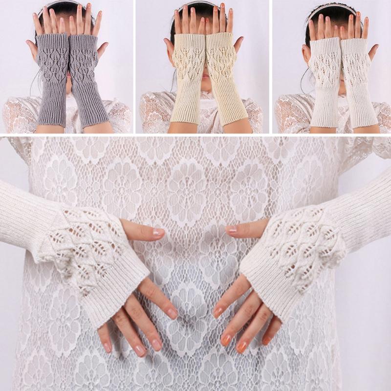 Five Fingers Gloves Women Autumn Crochet Hollow Out Leaves Half Finger Solid Color Acrylic Kn Q1QA
Five Fingers Gloves Women Autumn Crochet Hollow Out Leaves Half Finger Solid Color Acrylic Kn Q1QA