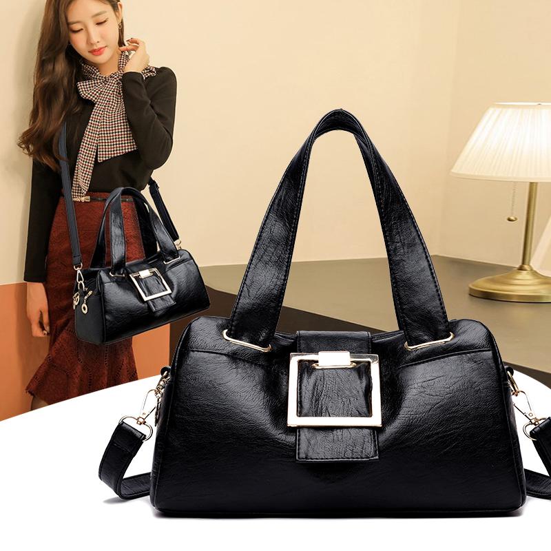 Famous Women Brand Handbag Luxury Soft Leather Shoulder Bags Black Simple Messenger Bag Female Large Travel Crossbody Tote Bag
Famous Women Brand Handbag Luxury Soft Leather Shoulder Bags Black Simple Messenger Bag Female Large Travel Crossbody Tote Bag