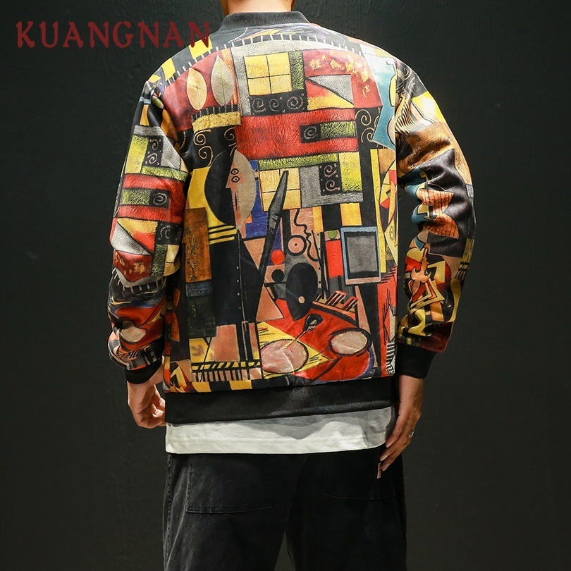 KUANGNAN Japan Style Hip Hop Bomber Jacket Men Clothing Japanese Streetwear Men Jacket Coat 5XL Mens Jackets And Coats T200102