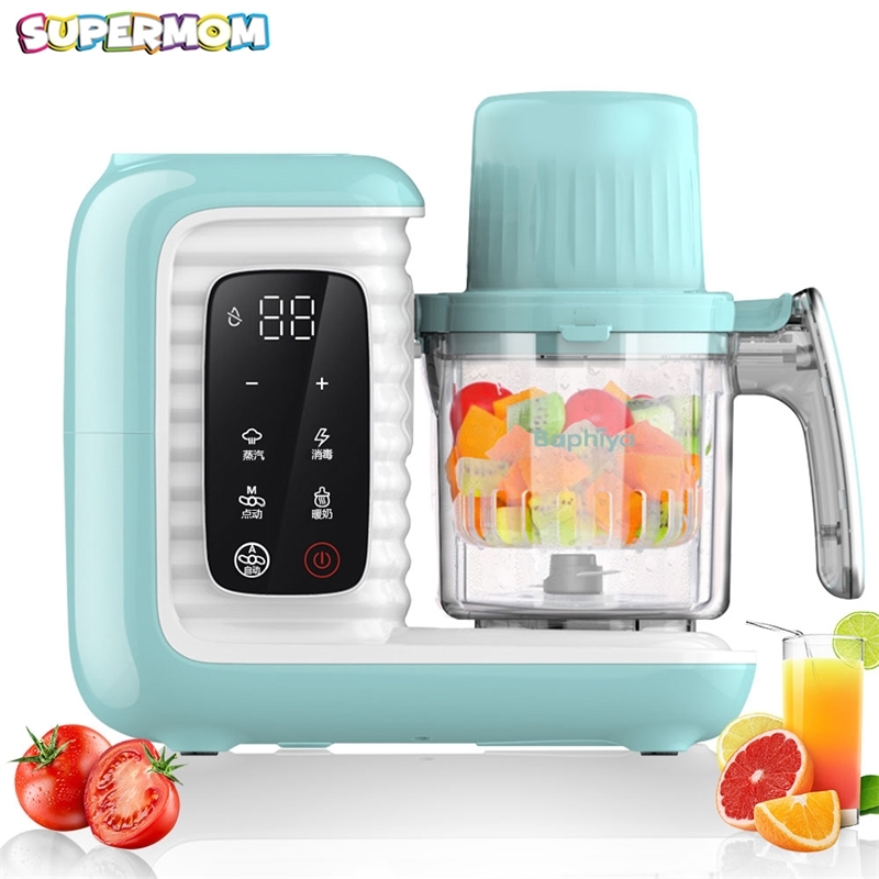 Baby Feeding Food Maker New Children Multi-function Baby Food Processor Smart Infant Milk Warm Baby Food Cooking Blenders T200603