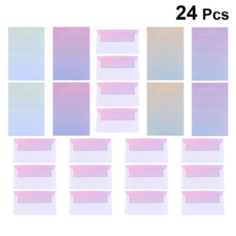 Gift Wrap 24pcs Creative Envelopes And Letter Papers Lovely Gradient Color Writing Stationery Envelope Set For School Office (8pcs Envelop1
Gift Wrap 24pcs Creative Envelopes And Letter Papers Lovely Gradient Color Writing Stationery Envelope Set For School Office (8pcs Envelop1