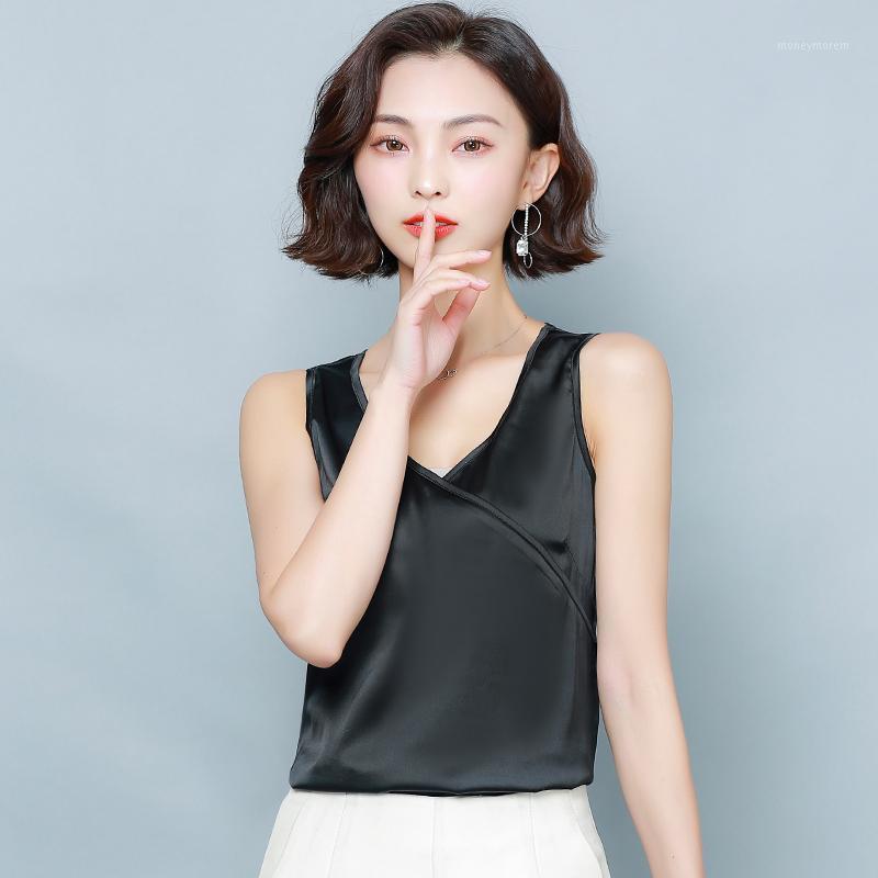 Women's Summer Silk Tank Tops Sleeveless Casual Vest Top Female Sexy Tops Plus Size Tank Top For Women Streetwear1, Black
Women's Summer Silk Tank Tops Sleeveless Casual Vest Top Female Sexy Tops Plus Size Tank Top For Women Streetwear1, Black