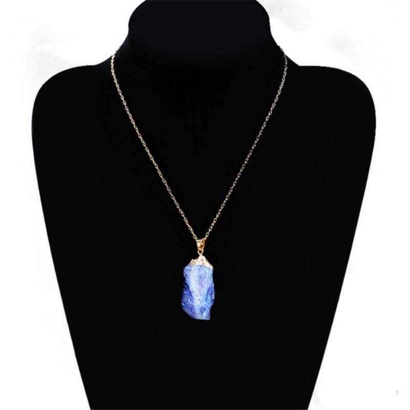 Natural Crystal Quartz Stone Pendant Necklace New Women Jewelry Party Irregular Necklace Gift
Natural Crystal Quartz Stone Pendant Necklace New Women Jewelry Party Irregular Necklace Gift