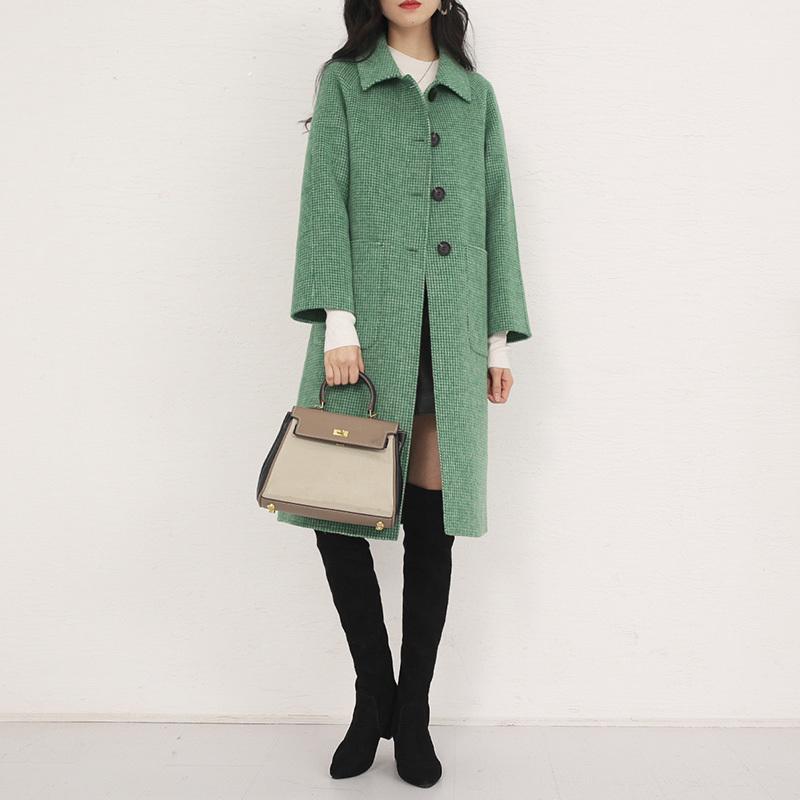 Spring Autumn Jacket Women Clothes 2020 Korean Long Wool Coat Casual Elegant Female Woolen Coats Outerwear JLF-2583 ZT24761, Green
Spring Autumn Jacket Women Clothes 2020 Korean Long Wool Coat Casual Elegant Female Woolen Coats Outerwear JLF-2583 ZT24761, Green