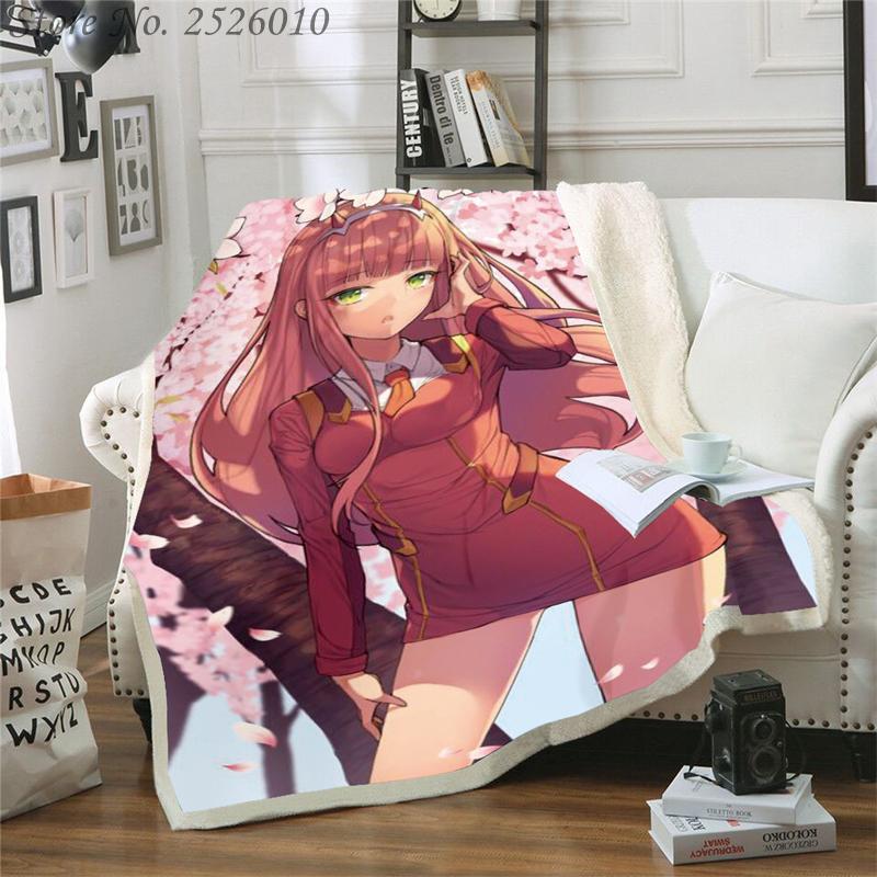 Throw blanket Darling In The FranXX 3D Velvet Plush Blanket Bedspread For Kids Girls Sherpa Couch Quilt Cover Travel 05
Throw blanket Darling In The FranXX 3D Velvet Plush Blanket Bedspread For Kids Girls Sherpa Couch Quilt Cover Travel 05