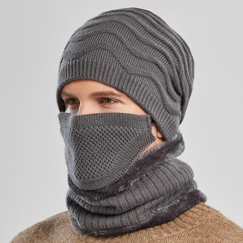 Hats, Scarves & Gloves Sets Men's Winter Hat Warm Knitted Woolen Cap Cycling Windproof Bib Mask Three-piece Set Motorcycle Riding Hood Face
Hats, Scarves & Gloves Sets Men's Winter Hat Warm Knitted Woolen Cap Cycling Windproof Bib Mask Three-piece Set Motorcycle Riding Hood Face