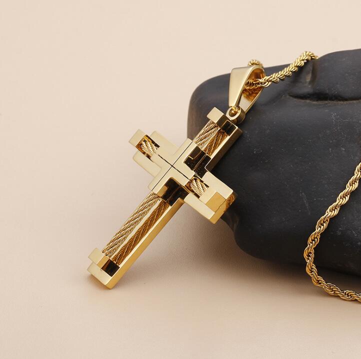 whole hip hop jewelry necklace mens gold chain pendants xmas gift for men203k