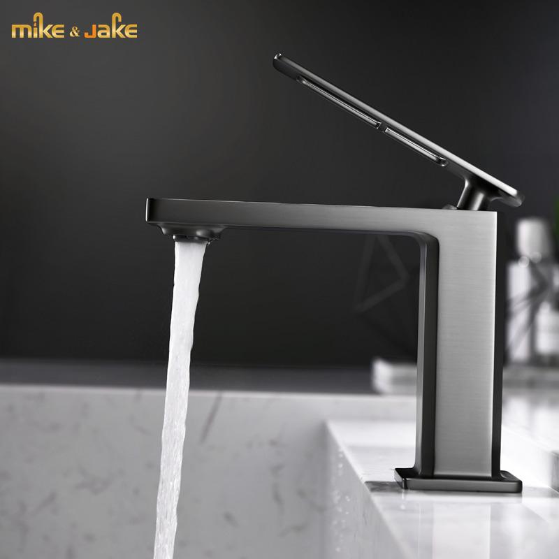 Luxury gunmetal bathroom basin mixer faucet brass gray bathroom faucet single handle water tap black sink tap cold hot water
Luxury gunmetal bathroom basin mixer faucet brass gray bathroom faucet single handle water tap black sink tap cold hot water