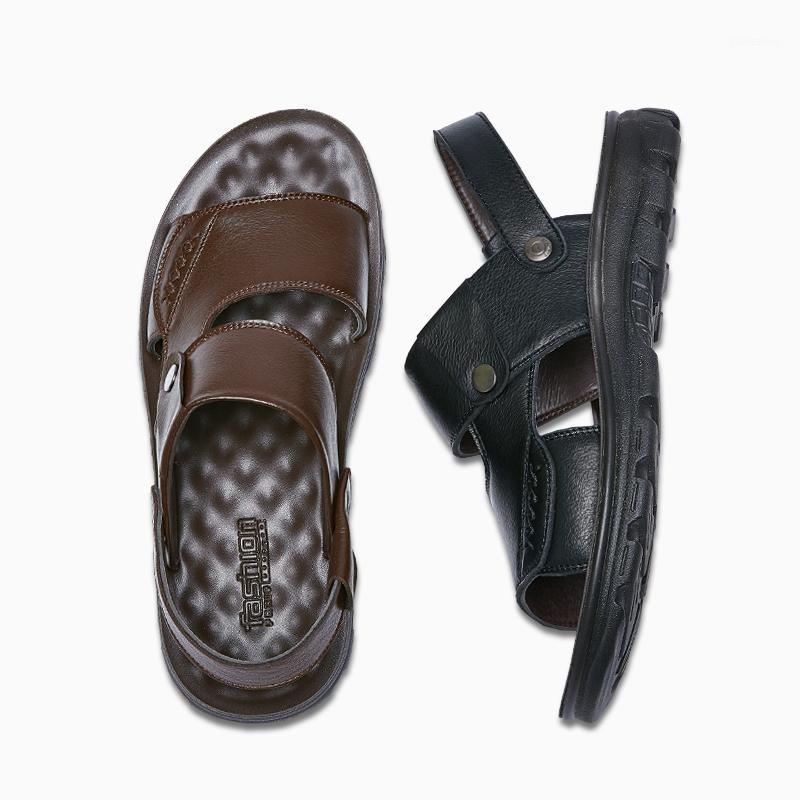 Leather Beach Shoes Men's Sandals 2020 Summer New Thick Bottom Non-slip Dad Middle-aged Dual-use Wear Sandals And Slippers1, 1827-black
Leather Beach Shoes Men's Sandals 2020 Summer New Thick Bottom Non-slip Dad Middle-aged Dual-use Wear Sandals And Slippers1, 1827-black