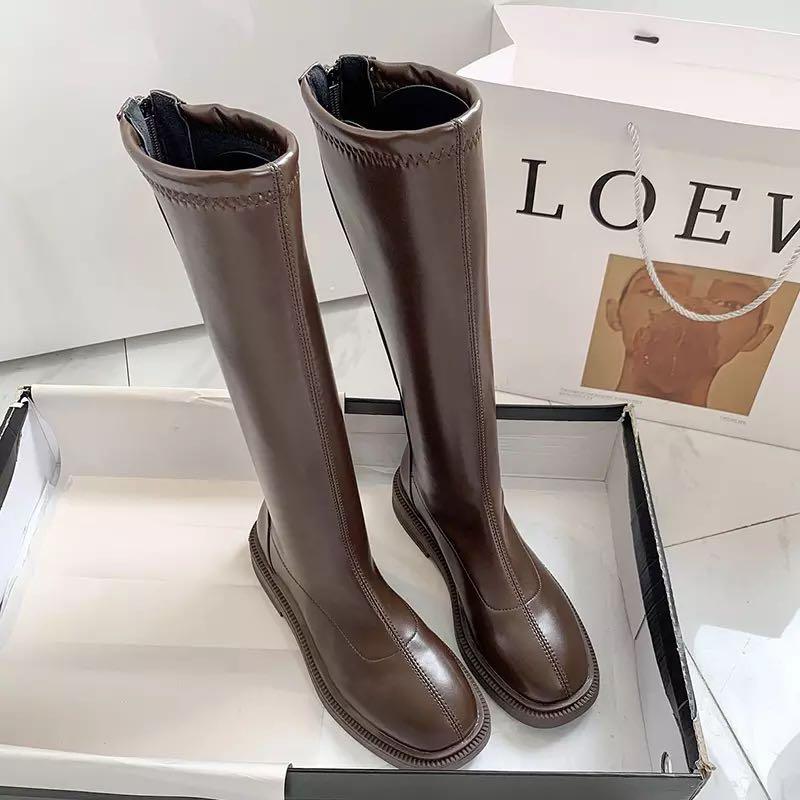 2020 Winter Elegant Women Thigh High Long Flat Boots Warm Fur Low Heels Knee High Boots Soft Leather Square Toe Party Shoe, Black 
2020 Winter Elegant Women Thigh High Long Flat Boots Warm Fur Low Heels Knee High Boots Soft Leather Square Toe Party Shoe, Black