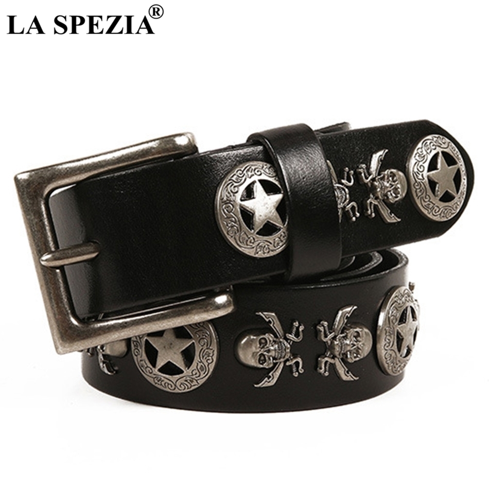 LA SPEZIA Square Belt Male Genuine Cowhide Leather Pin Buckle Belts For Men Skull Black Real Leather Rock Punk Accessories Belt 201112
LA SPEZIA Square Belt Male Genuine Cowhide Leather Pin Buckle Belts For Men Skull Black Real Leather Rock Punk Accessories Belt 201112
