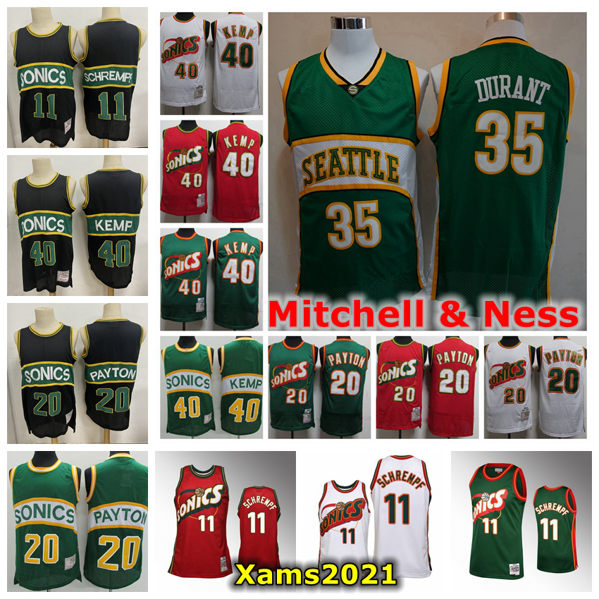 Retro Mens Seattle 1995-96 Mitchell Ness Swingman Jersey 35 Kevin Durant 40 Shawn Kemp 20 Gary Payton 11 Detlef Schrempf Basketball Jersey, With real logo
Retro Mens Seattle 1995-96 Mitchell Ness Swingman Jersey 35 Kevin Durant 40 Shawn Kemp 20 Gary Payton 11 Detlef Schrempf Basketball Jersey, With real logo