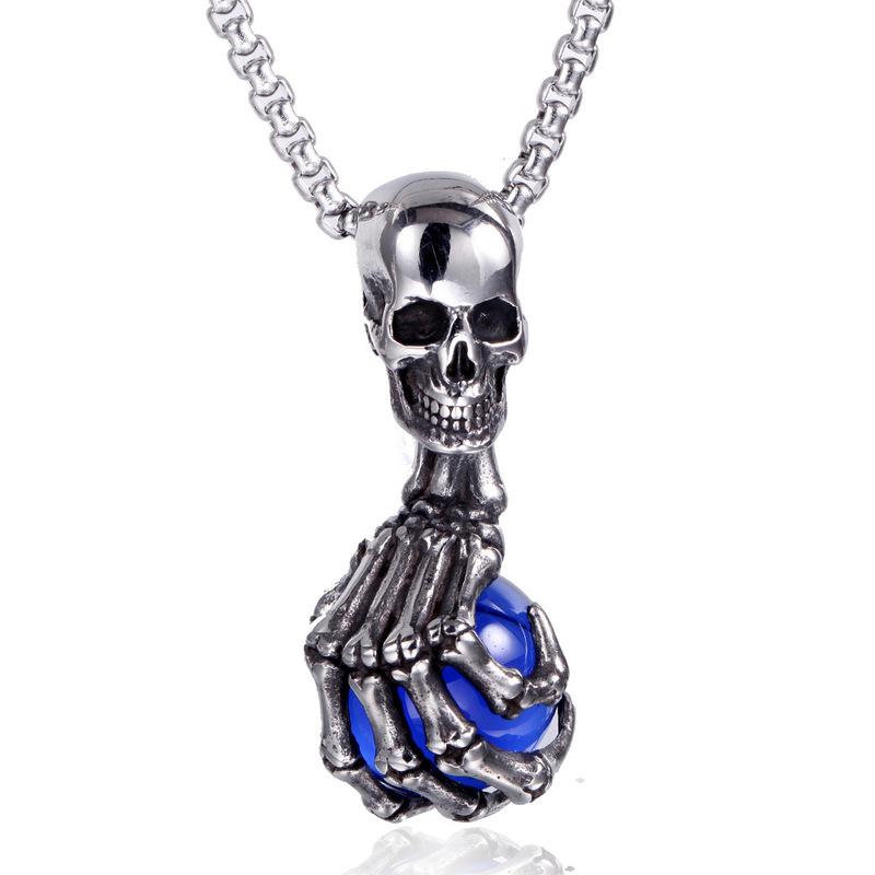 Skull Claw Beads Gothic Punk Men Necklaces Pendants Chain for Boyfriend Male Stainless Steel Jewelry Creativity Gift Wholesale
Skull Claw Beads Gothic Punk Men Necklaces Pendants Chain for Boyfriend Male Stainless Steel Jewelry Creativity Gift Wholesale