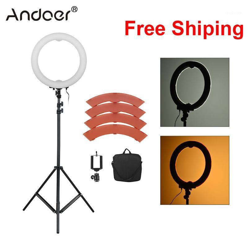 Andoer 36W 5500K 360 LED Photographic Lighting Dimmable Camera Photo Studio Phone Photography Ring Light Lamp & Tripod Stand1
Andoer 36W 5500K 360 LED Photographic Lighting Dimmable Camera Photo Studio Phone Photography Ring Light Lamp & Tripod Stand1