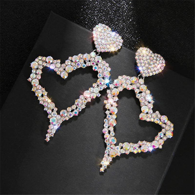 FYUAN Fhasion Colorful Crystal Drop Earrings 2020 Oversize Heart Dangle Earrings for Women Statement Jewelry Gifts
FYUAN Fhasion Colorful Crystal Drop Earrings 2020 Oversize Heart Dangle Earrings for Women Statement Jewelry Gifts