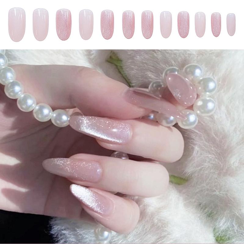24pcs Removable Mermaid Cat Eye Nail Powder Aurora False Nails French nail tips Press On Fake Nails Pointed Extension, 321
24pcs Removable Mermaid Cat Eye Nail Powder Aurora False Nails French nail tips Press On Fake Nails Pointed Extension, 321