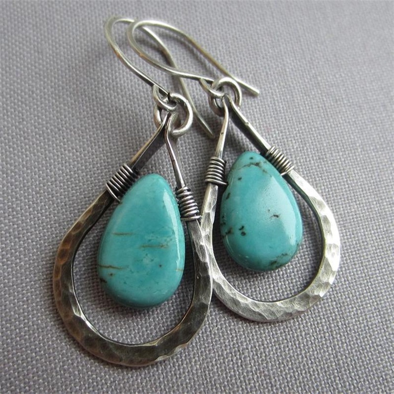 Retro Earrings Turquoise Fashion Teardrop Natural Stone New Manual Originality Jewelry Dangle Women Ear Pendants Accessories 3cy K2
Retro Earrings Turquoise Fashion Teardrop Natural Stone New Manual Originality Jewelry Dangle Women Ear Pendants Accessories 3cy K2