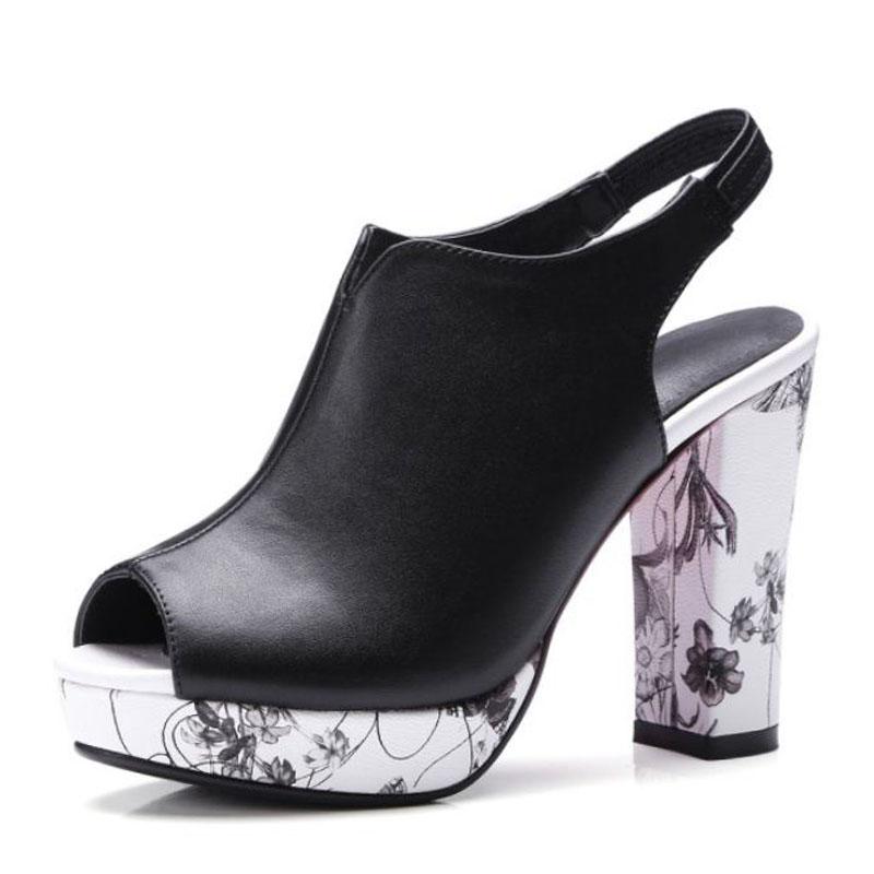 Fanyuan Women Sandals Peep Toe High Heel New Fashion Sandals Print Mixed Colors Wedding Party Office Lady Shoes Women Size 32-42, Black
Fanyuan Women Sandals Peep Toe High Heel New Fashion Sandals Print Mixed Colors Wedding Party Office Lady Shoes Women Size 32-42, Black