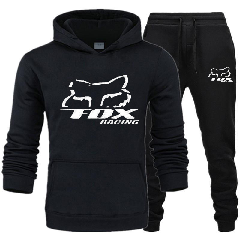 New winter FOX brand spring men's sets men's printed hoodie two-piece wool casual sports pants men's sportswear X1021, Black
New winter FOX brand spring men's sets men's printed hoodie two-piece wool casual sports pants men's sportswear X1021, Black