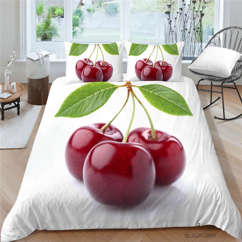 3D Cherry Bedding Set Queen Size High End Simple Duvet Cover Fruit Print King Full Single Double White Bed Set Hot Sale, Style 6
3D Cherry Bedding Set Queen Size High End Simple Duvet Cover Fruit Print King Full Single Double White Bed Set Hot Sale, Style 6