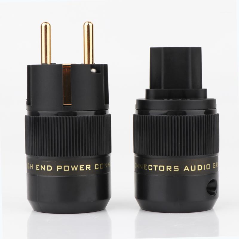 One Pair P078E+C078 High End 24K Gold Plated Schuko AC power plug+IEC power connector audio adapter connector plug1
One Pair P078E+C078 High End 24K Gold Plated Schuko AC power plug+IEC power connector audio adapter connector plug1