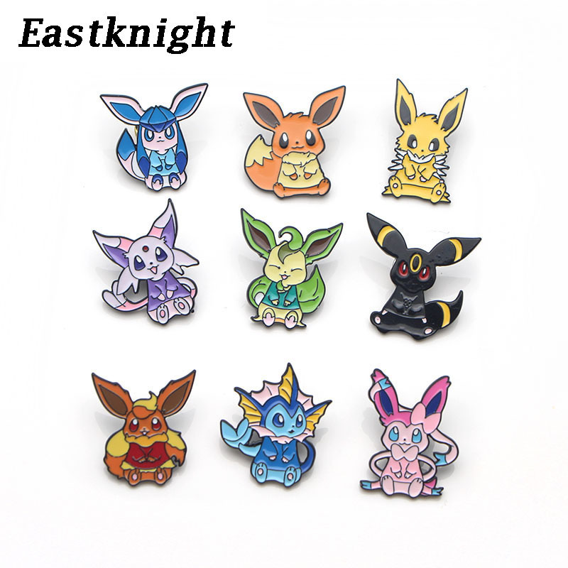 K1618 9PCS/SET Cute Eevee Metal Enamel Pins and Brooches for Women Men Lapel Pin Backpack Bags Badge Kids Gifts Fashion Jewelry 201214
K1618 9PCS/SET Cute Eevee Metal Enamel Pins and Brooches for Women Men Lapel Pin Backpack Bags Badge Kids Gifts Fashion Jewelry 201214