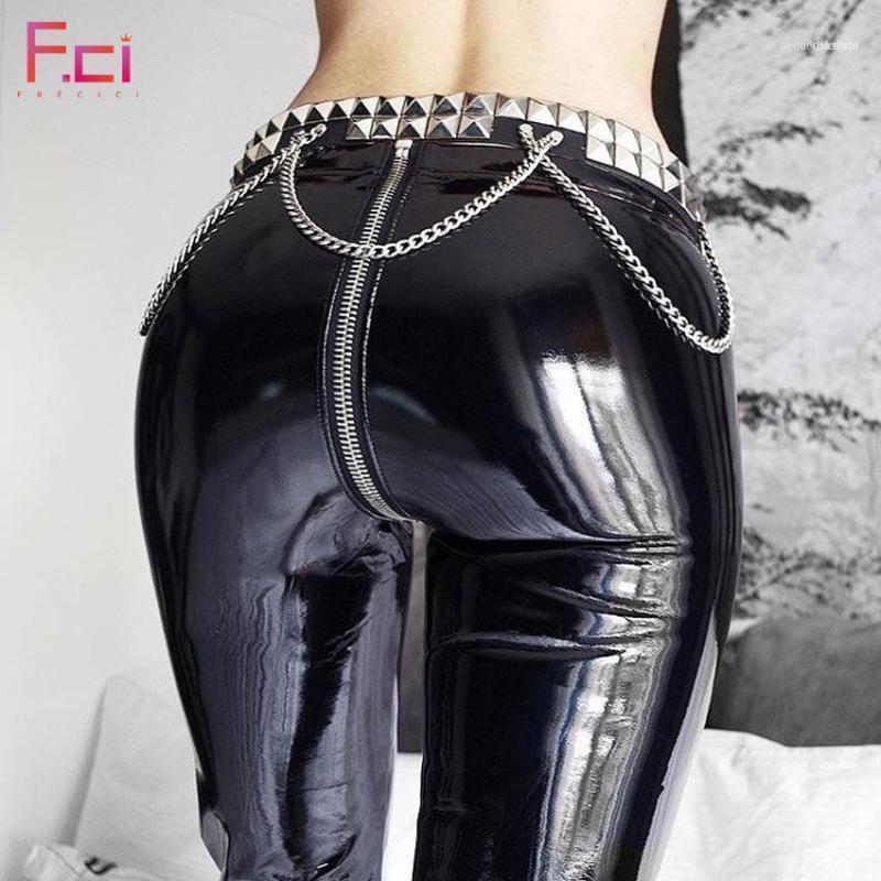 FREICICI Women Sexy Shiny PU leather Leggings with Back Zipper Push Up Faux Leather Pants Latex Rubber Pants Jeggings Black Red111
FREICICI Women Sexy Shiny PU leather Leggings with Back Zipper Push Up Faux Leather Pants Latex Rubber Pants Jeggings Black Red111