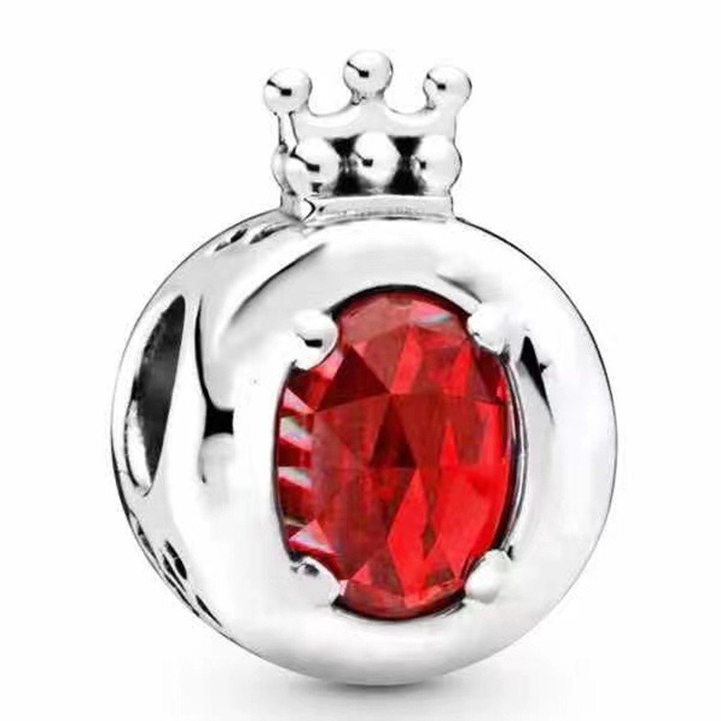 Fits Bracelets 20pcs Cat's Eye Stone Crystal Crown Charms Beads Silver Charms Bead For Women Diy European Necklace Jewelry