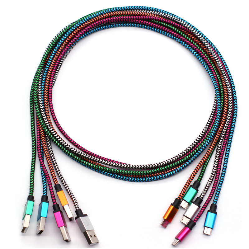 1m Micro USB Cable 3FT Nylon Woven Cords Micro USB Fiber Fabric Braided Data Charger Cables Cord, Mixed color
1m Micro USB Cable 3FT Nylon Woven Cords Micro USB Fiber Fabric Braided Data Charger Cables Cord, Mixed color